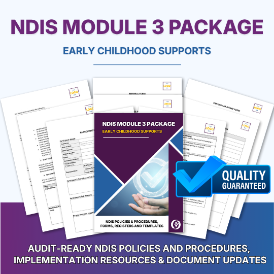 Module 3 Documentation NDIS Module 3 Package: Early Childhood Supports - Provider360